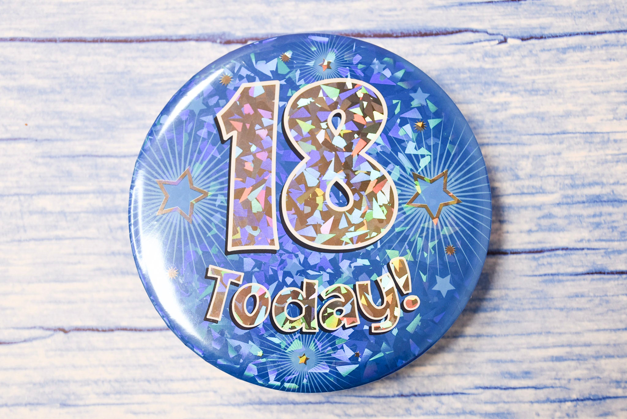 Birthday 18 Blue Badge