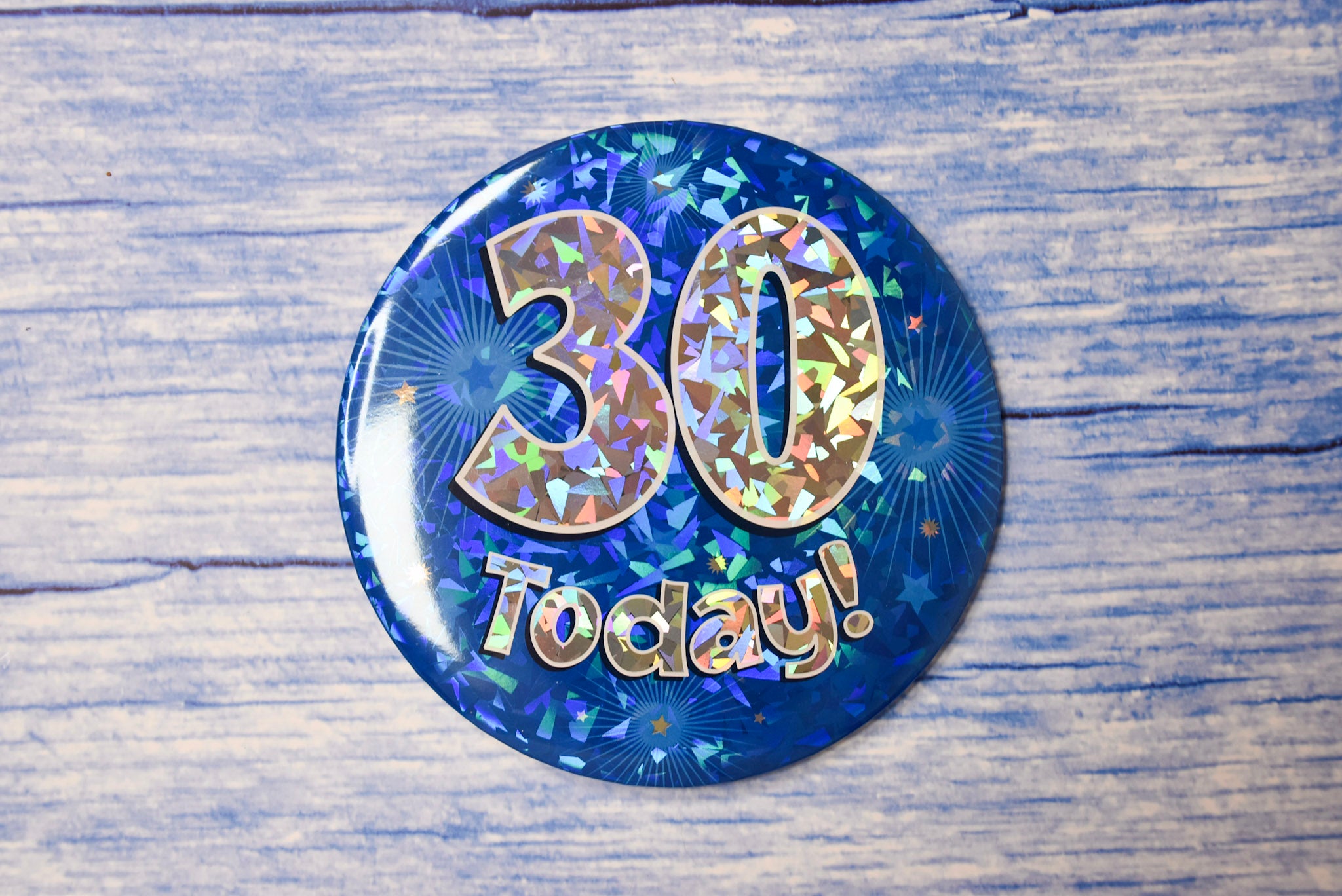 Birthday 30 Blue Badge