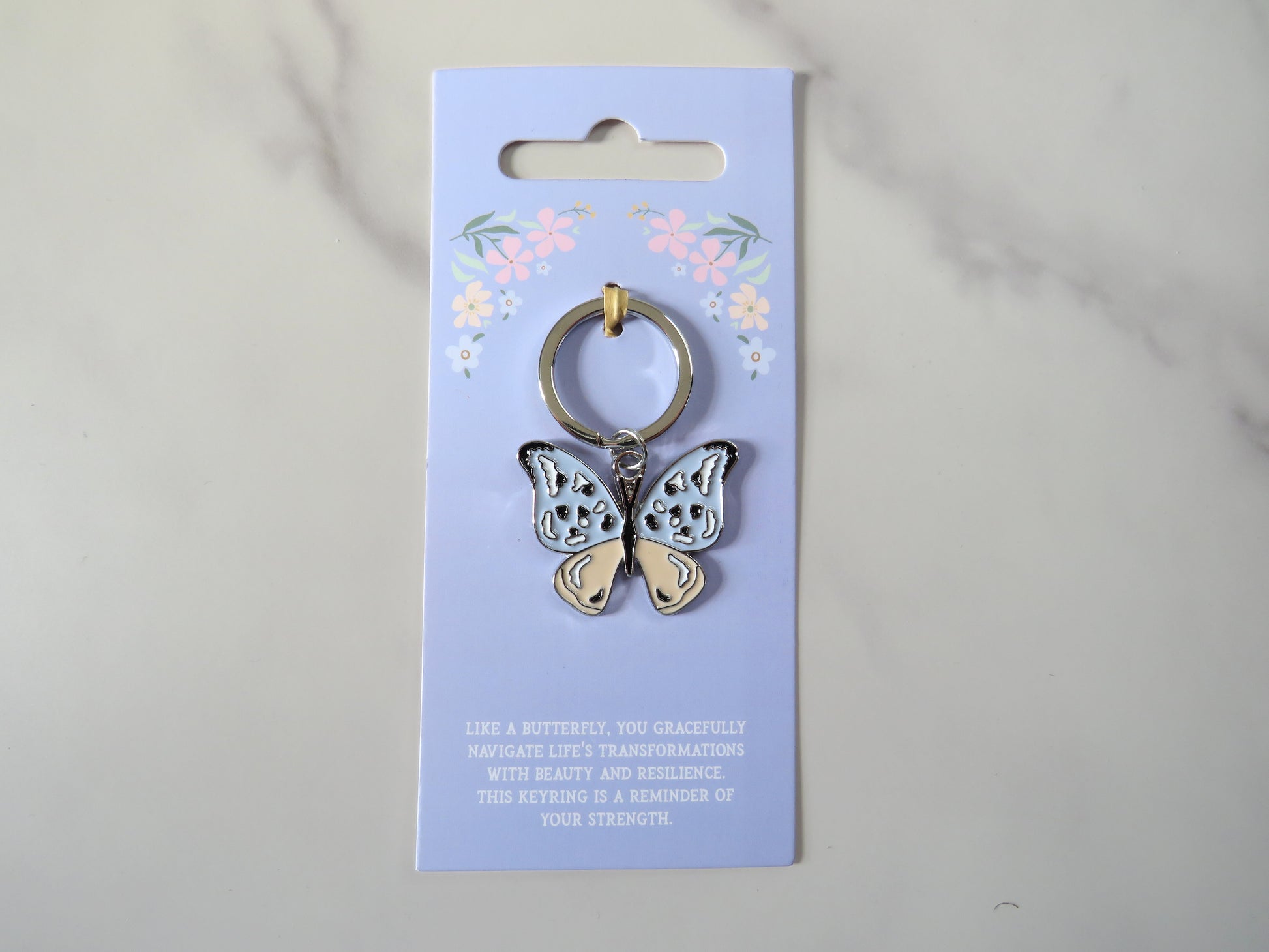 butterfly keyring