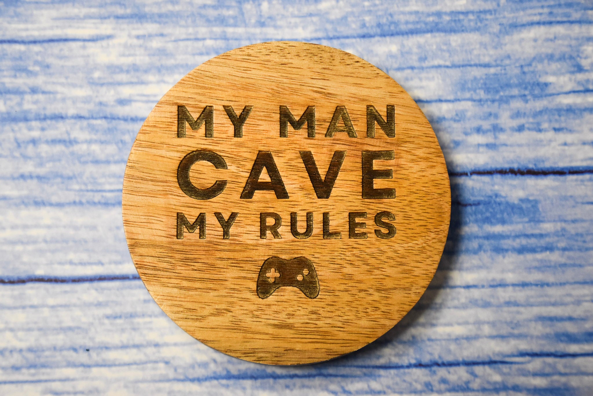 Man Cave Rules Coaster