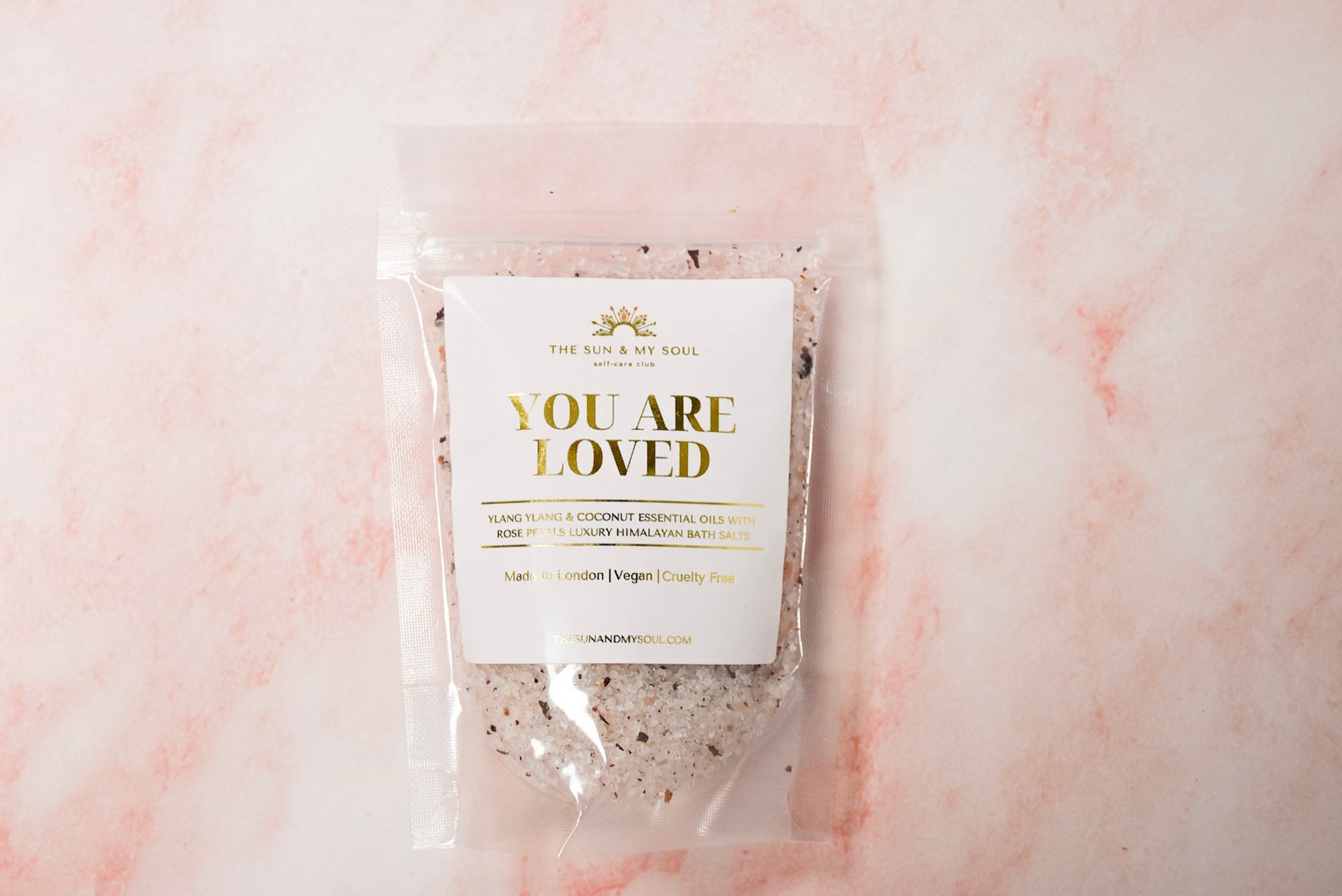 You are loved Himalayan bath salts.