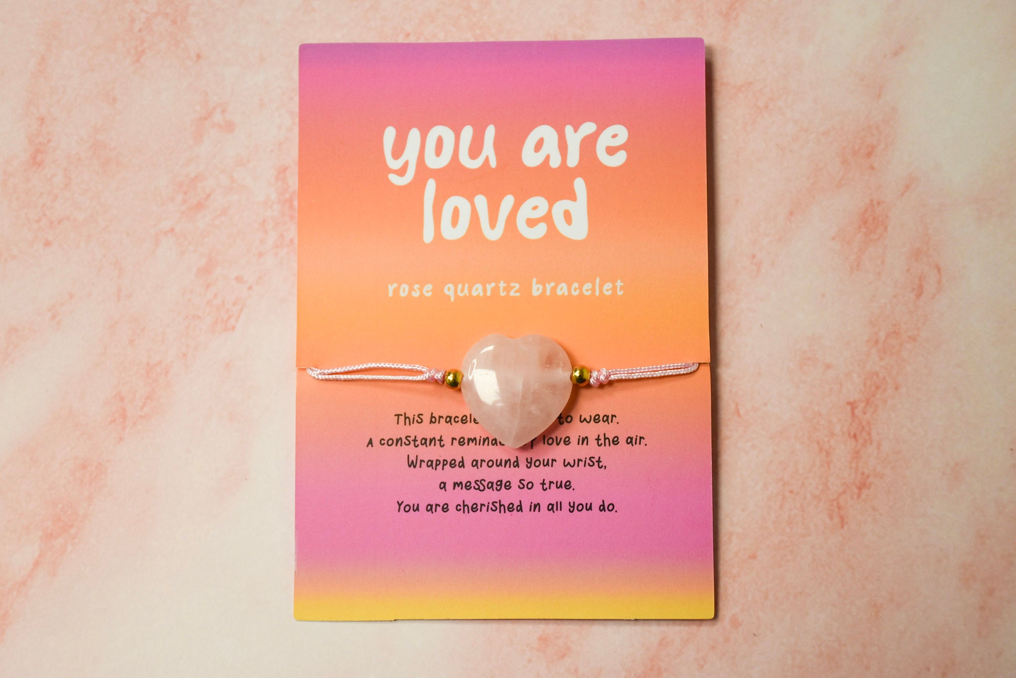 You are loved heart bracelet