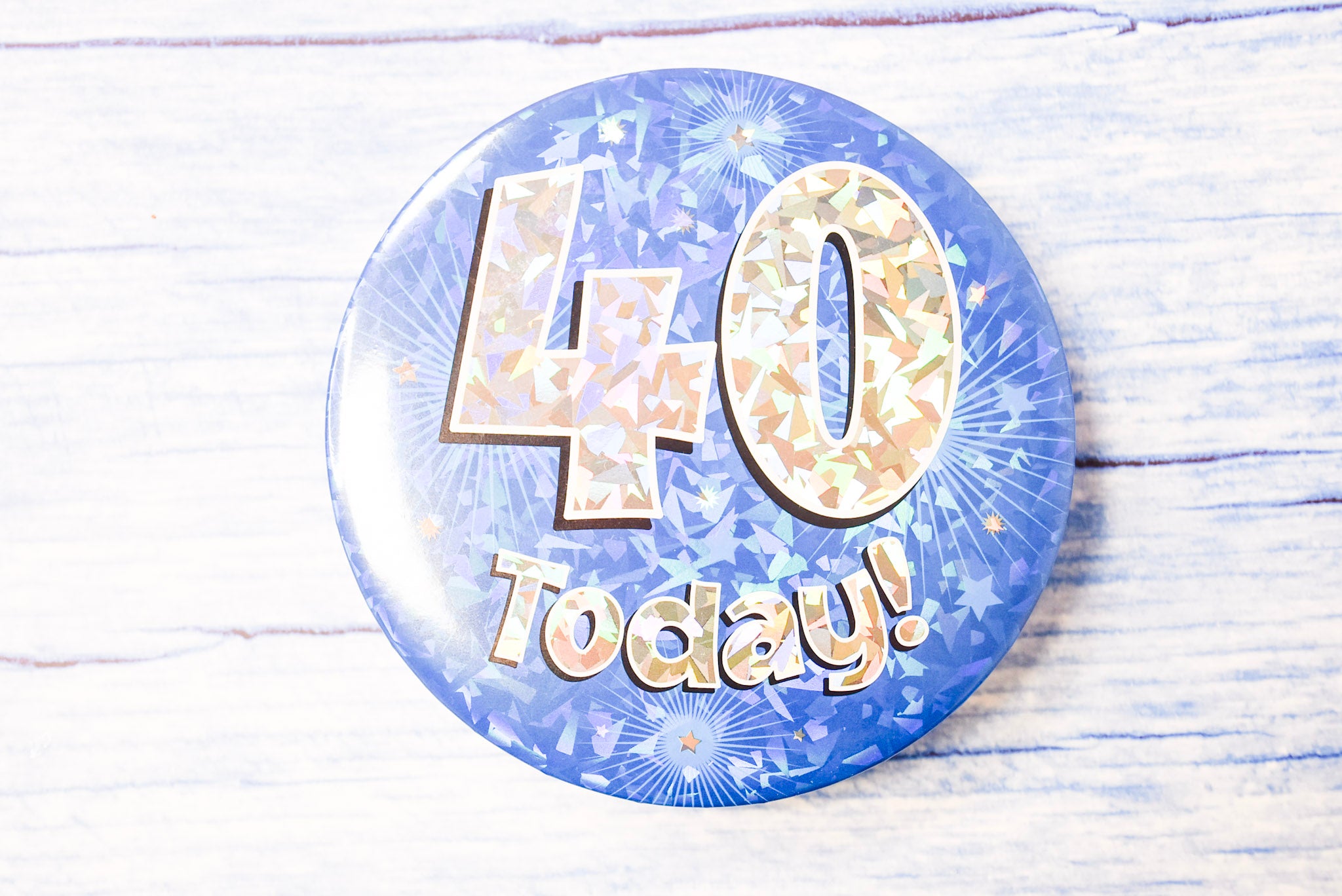 Birthday 40 Blue Badge