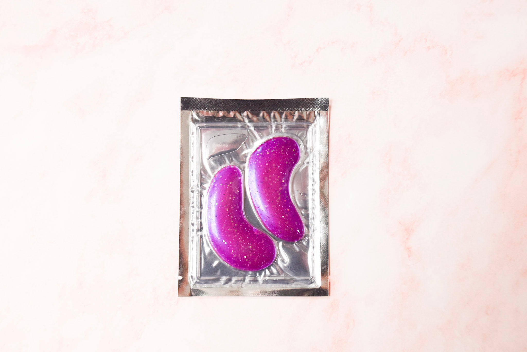 Purple Glitter Under Eye