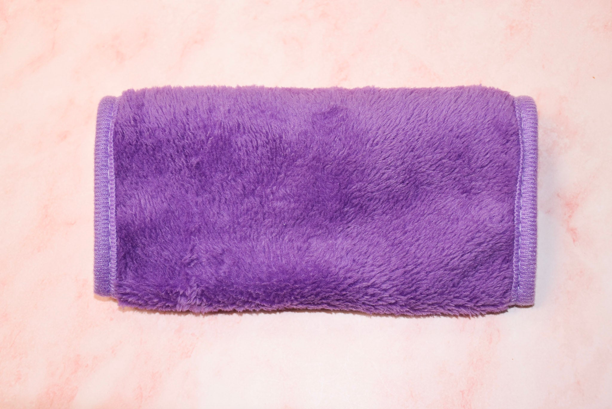 Purple makeup cloth 